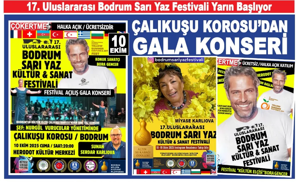 17. Uluslararası Bodrum Sarı Yaz Festivali Yarın Başlıyor